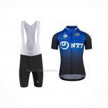2020 Fietskleding Ntt Pro Cycling Blauw Zwart Korte Mouwen en Koersbroek