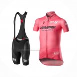 2020 Fietskleding Giro D'italia Roze Korte Mouwen en Koersbroek