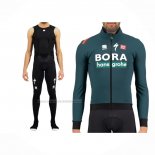 2021 Fietskleding Bora-Hansgrone Groen Lange Mouwen en Koersbroek
