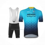 2023 Fietskleding Astana Blauw Zwart Korte Mouwen en Koersbroek