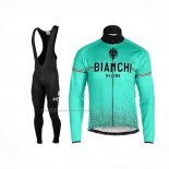 2019 Fietskleding Bianchi Milano Xd Blauw Grijs Lange Mouwen en Koersbroek