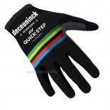 2021 Deceuninck Quick Step Handschoenen Met Lange Vingers Cycling Zwart