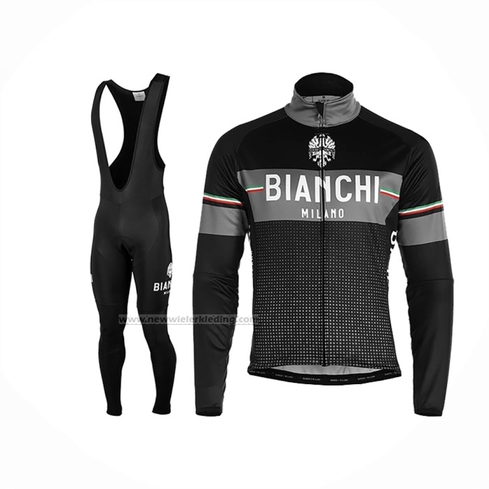 2019 Fietskleding Bianchi Milano Xd Zwart Grijs Lange Mouwen en Koersbroek
