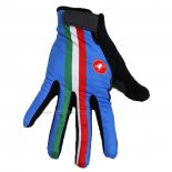 2020 Castelli Italia Handschoenen Met Lange Vingers Blauw Zwart