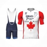 2022 Fietskleding Canada Champion Israel Cycling Academy Rood Korte Mouwen en Koersbroek