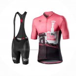 2020 Fietskleding Giro D'italia Wit Zwart Roze Korte Mouwen en Koersbroek
