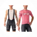 2024 Fietskleding Giro D'italie Roze Korte Mouwen En Koersbroek